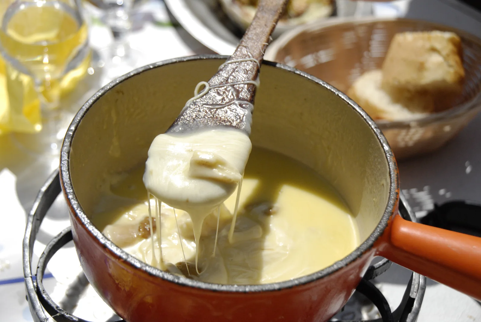 Fondue savoyarde aux champignons