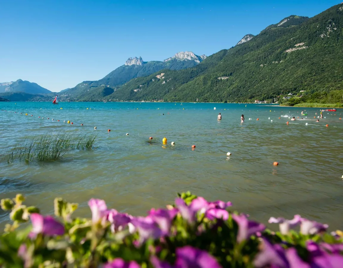 Plage de Doussard — Douss’plage — Spiaggia sul lago